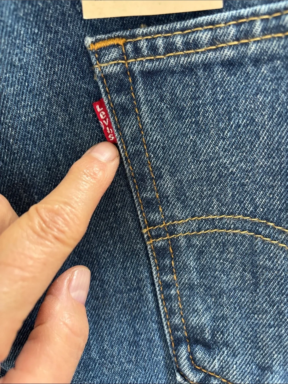 Levi's 550 Men's Straight-Leg Dark Blue Denim Jeans